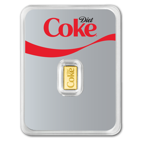 1 gram Diet Coke Proof Gold Bar | PAMP Suisse