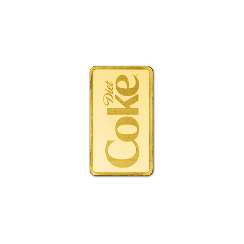 1 gram Diet Coke Proof Gold Bar | PAMP Suisse