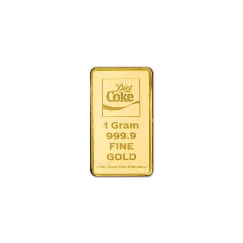 1 gram Diet Coke Proof Gold Bar | PAMP Suisse