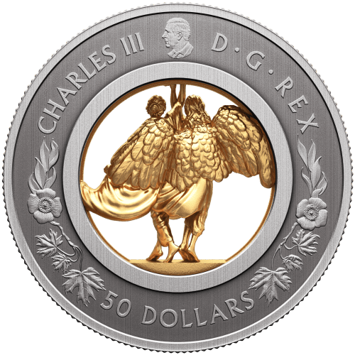 2026 Allegories of Peace and Freedom Antiqued Silver Coin | Royal Canadian Mint