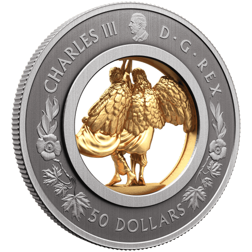 2026 Allegories of Peace and Freedom Antiqued Silver Coin | Royal Canadian Mint