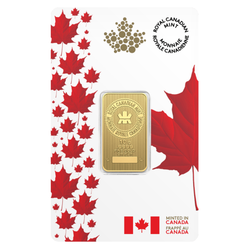 10 gram 2026 Proudly Canadian Gold Bar | Royal Canadian Mint