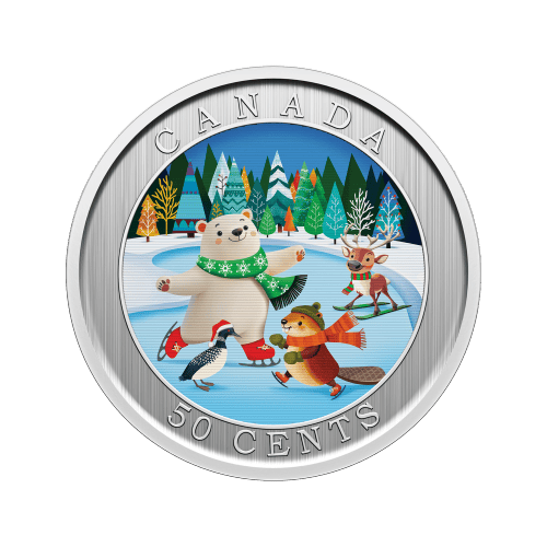 50 Cent 2026 Whimsical Winter Lenticular Coin | Royal Canadian Mint