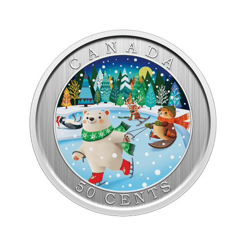 50 Cent 2026 Whimsical Winter Lenticular Coin | Royal Canadian Mint