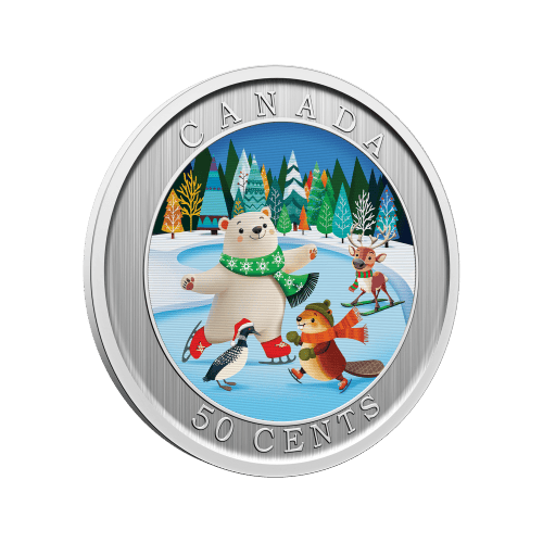 50 Cent 2026 Whimsical Winter Lenticular Coin | Royal Canadian Mint