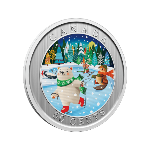 50 Cent 2026 Whimsical Winter Lenticular Coin | Royal Canadian Mint