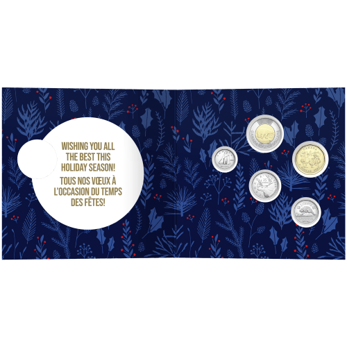 Set of 5 x 2026 Holiday Season Gift Coins | Royal Canadian Mint