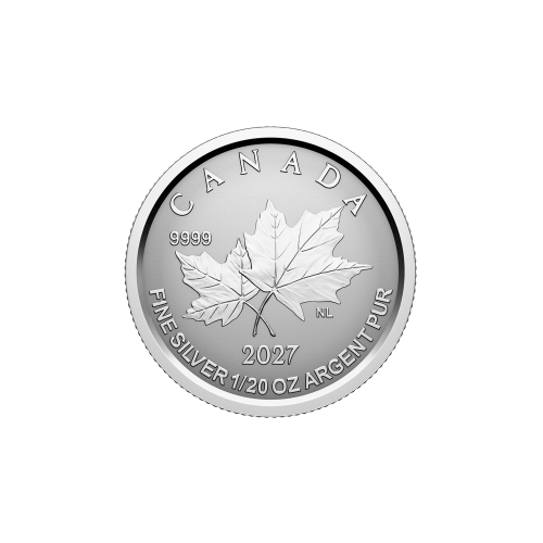 Set of 5 x 2027 Autumn Leaves Colourized Reverse Proof Fractional Silver Coins | Royal Canadian Mint