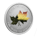 Set of 5 x 2027 Autumn Leaves Colourized Reverse Proof Fractional Silver Coins | Royal Canadian Mint