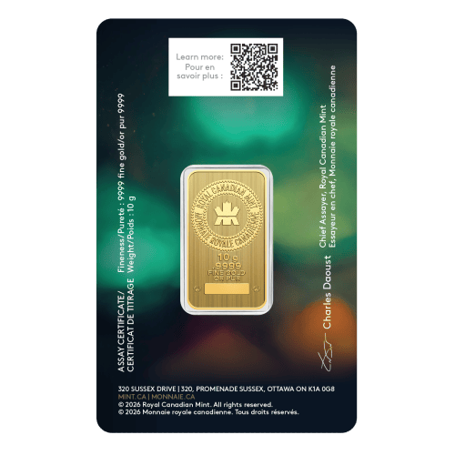 10 gram 2026 Celebrate Diwali Gold Bar | Royal Canadian Mint
