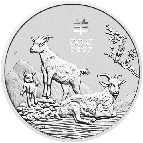 1 kilogram 2027 Lunar Year of the Goat Silver Coin | Perth Mint