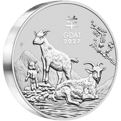 1 kilogram 2027 Lunar Year of the Goat Silver Coin | Perth Mint