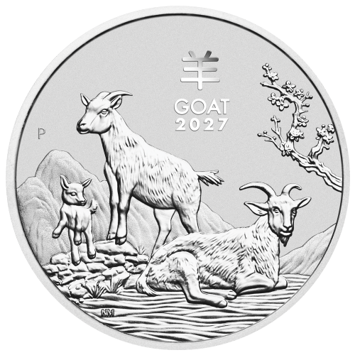 5 oz 2027 Lunar Year of the Goat Silver Coin | Perth Mint