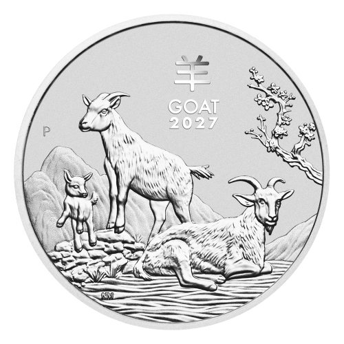 1 oz 2027 Lunar Year of the Goat Silver Coin | Perth Mint