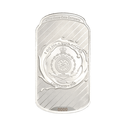 1 oz 2026 Diet Coke Can Shaped Colourized Proof Silver Coin | PAMP Suisse