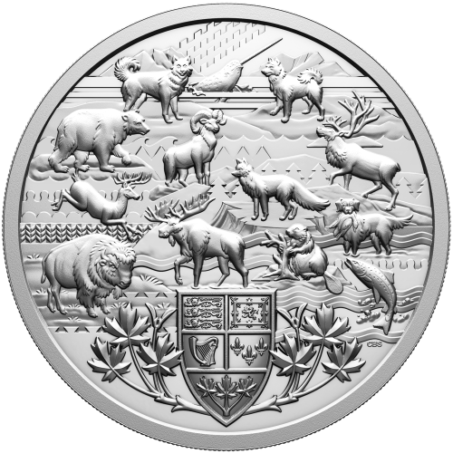 5 kilo 2026 Heraldic Landscape: Animals of Canada Proof Silver Coin | Royal Canadian Mint