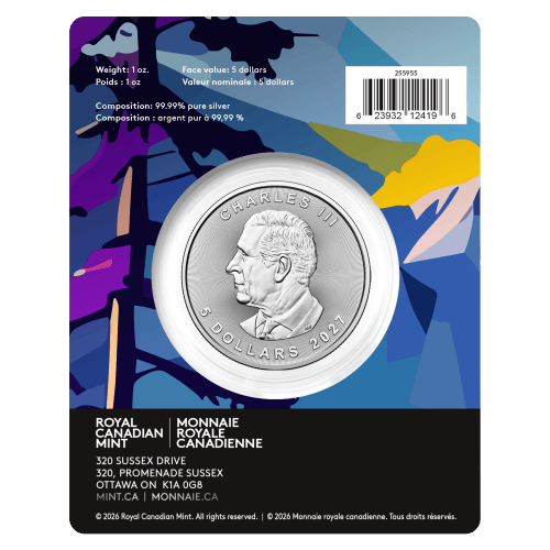 1 oz 2027 Treasured Maple Leaf: Clover Privy Mark Silver Coin | Royal Canadian Mint