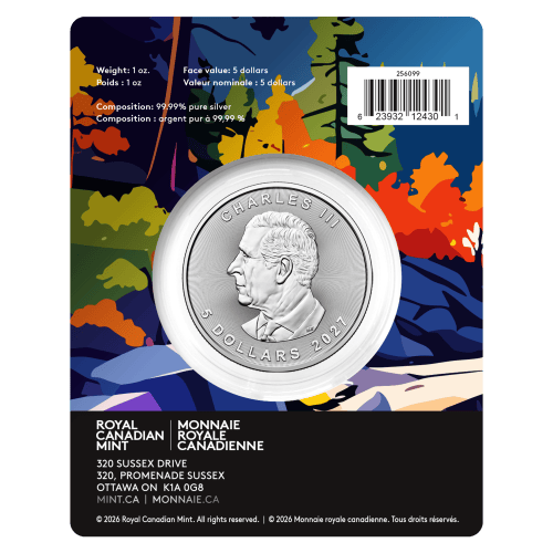 1 oz 2027 Treasured Maple Leaf: Loon Privy Mark Silver Coin | Royal Canadian Mint