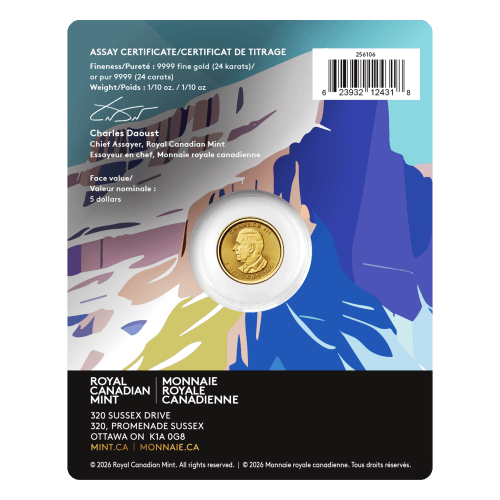 1/10 oz 2027 Treasured Maple Leaf: Loon Privy Mark Gold Coin | Royal Canadian Mint