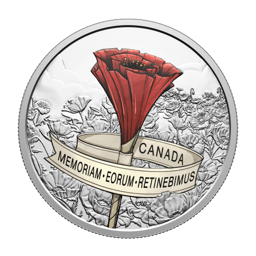 1 oz 2026 Remembrance Day Colourized Proof Silver Coin | Royal Canadian Mint