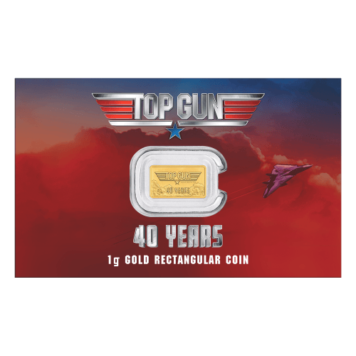 1 gram 2026 40 Years of Top Gun Rectangular Gold Coin in Card | Perth Mint