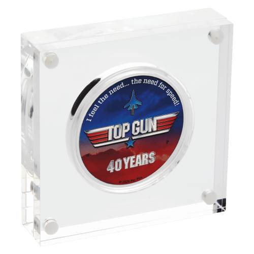 1 oz 2026 40 Years of Top Gun Colourized Silver Coin | Perth Mint