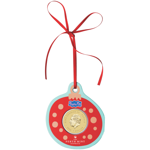 $1 2026 Peppa Pig Merry Christmas Collector Coin in Card | Perth Mint