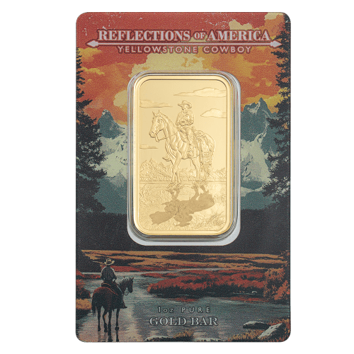 1 oz Yellowstone Cowboy Gold Bar | PAMP Suisse