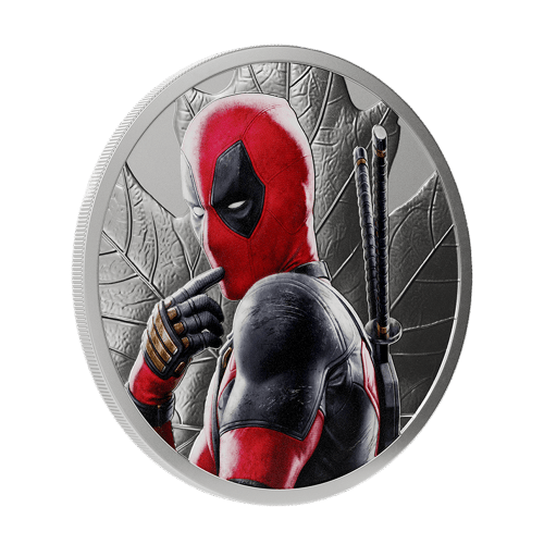 Pièce 1 once d'argent Agoro Deadpool épreuve mate colorisée 2026 | Monnaie royale canadienne