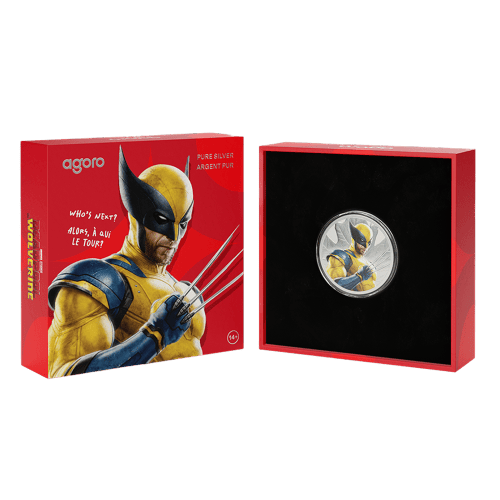 Pièce 1 once d'argent Agoro Wolverine épreuve mate colorisée 2026 | Monnaie royale canadienne