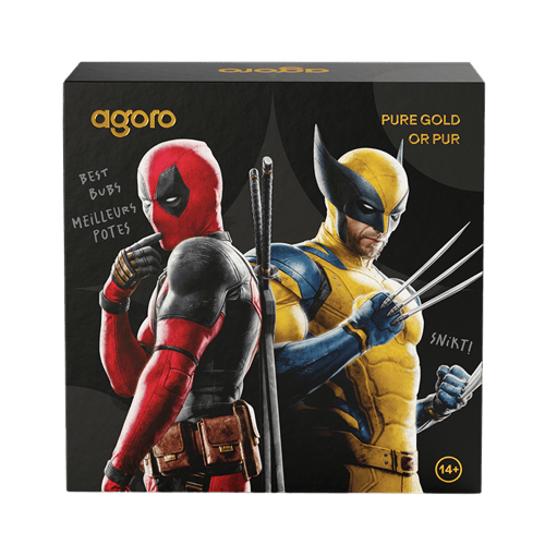 1/4 oz 2026 Agoro Deadpool and Wolverine Matte Proof Gold Coin | Royal Canadian Mint