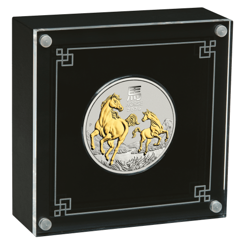 1 oz 2026 Lunar Year of the Horse Gilded Silver Coin | Perth Mint