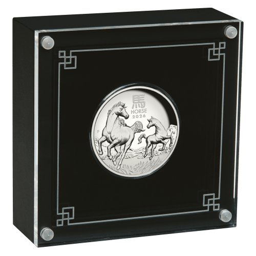 1 oz 2026 Lunar Year of the Horse High Relief Proof Silver Coin | Perth Mint