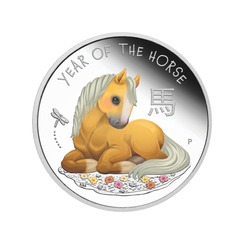1/2 oz 2026 Lunar Year Baby Horse Colourized Proof Silver Coin | Perth Mint