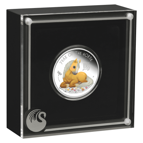 1/2 oz 2026 Lunar Year Baby Horse Colourized Proof Silver Coin | Perth Mint