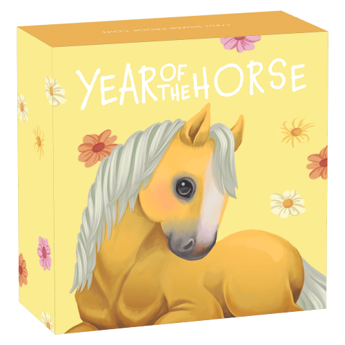 1/2 oz 2026 Lunar Year Baby Horse Colourized Proof Silver Coin | Perth Mint
