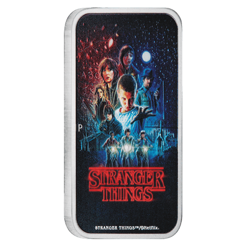 1 oz 2026 Stranger Things: Season 1 Colourized Rectangular Silver Coin | Perth Mint