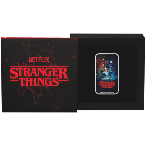 1 oz 2026 Stranger Things: Season 1 Colourized Rectangular Silver Coin | Perth Mint