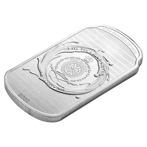 1 oz 2025 40th Anniversary Cherry Coke Colourized Can Shaped