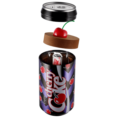 1 oz 2025 40th Anniversary Cherry Coke Colourized Can Shaped