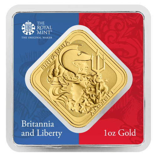 1 oz Britannia and Liberty Gold Bar | The Royal Mint
