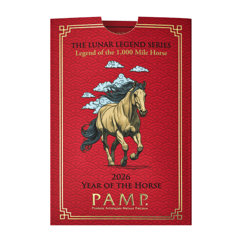 5 gram 2026 Lunar Year of the Horse Gold Bar | PAMP Suisse