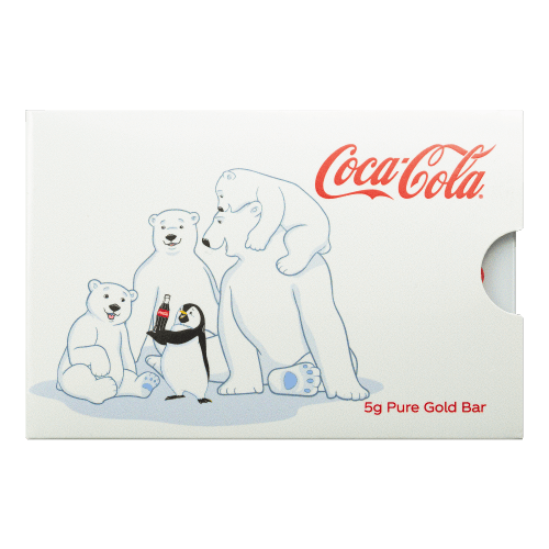 5 gram Coca-Cola Polar Bear Gold Bar | PAMP Suisse