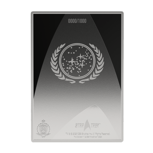 1 oz Star Trek: U.S.S. Enterprise NCC-1701 Bridge Owners Manual Colourized Silver Coin | Agoro by New Zealand Mint