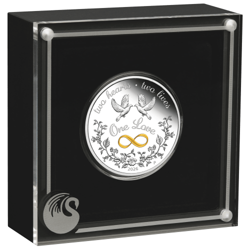 1 oz 2026 One Love Proof Silver Coin | Perth Mint