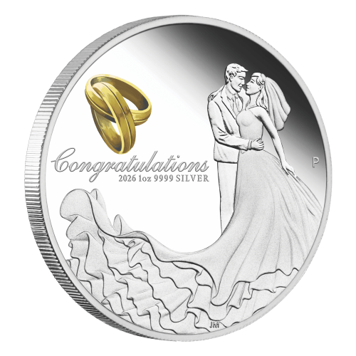 1 oz 2026 Wedding Proof Silver Coin | Perth Mint