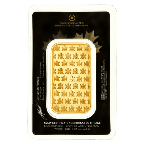 1 oz Old Style Gold Bar | Royal Canadian Mint