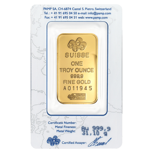 1 oz Fortuna Gold Bar | PAMP Suisse
