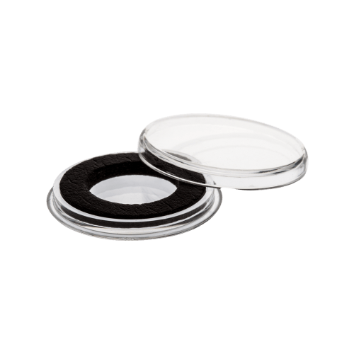 Capsule pour pièces | Modèle A26 avec anneau d'insertion 16 mm | Pièce d'or 1/10 once