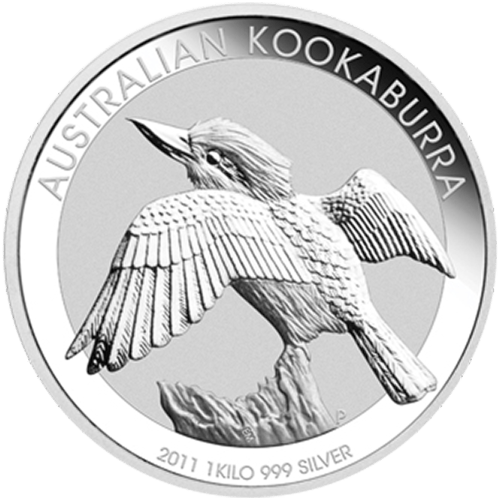 Pièce 1 kilo d'argent Kookaburra australien 2011 | Monnaie de Perth